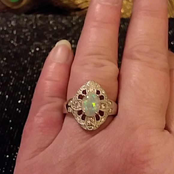 ❣Sterling Silver Opal Ring NWOT - Picture 4 of 6